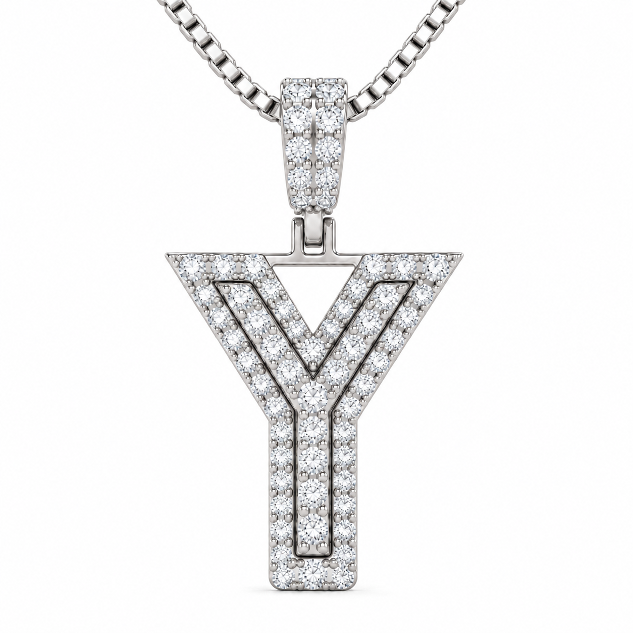 Y Letter Diamond Pendant