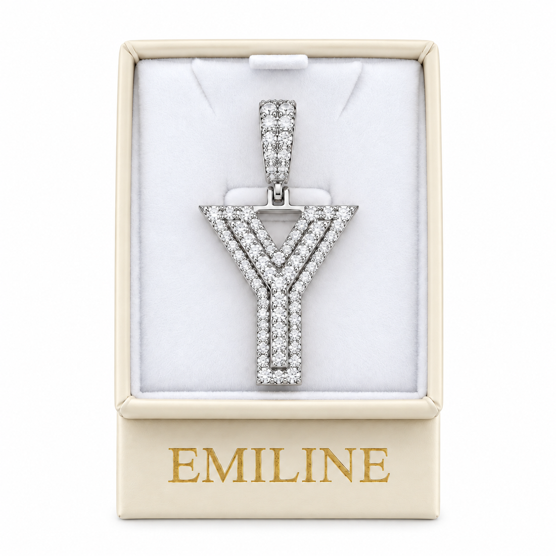 Y Letter Diamond Pendant