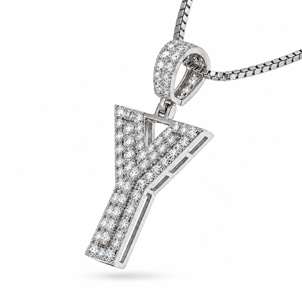 Y Letter Diamond Pendant