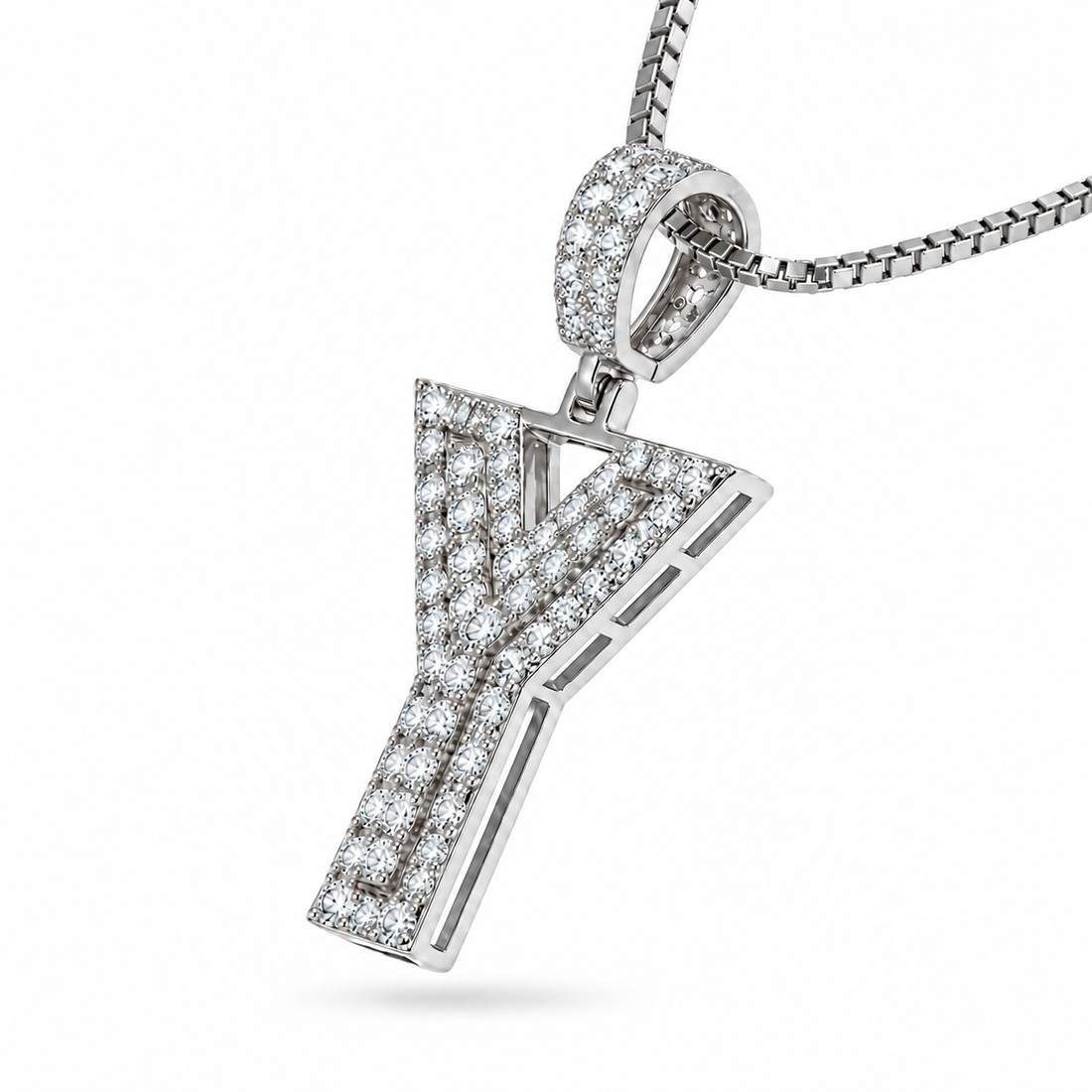 Y Letter Diamond Pendant