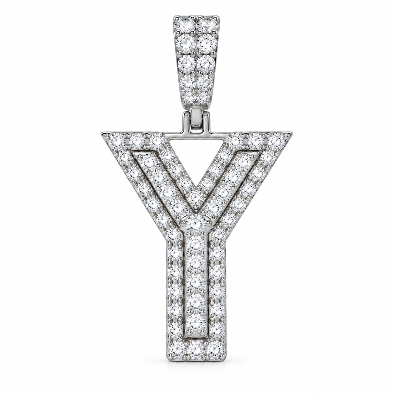Y Letter Diamond Pendant