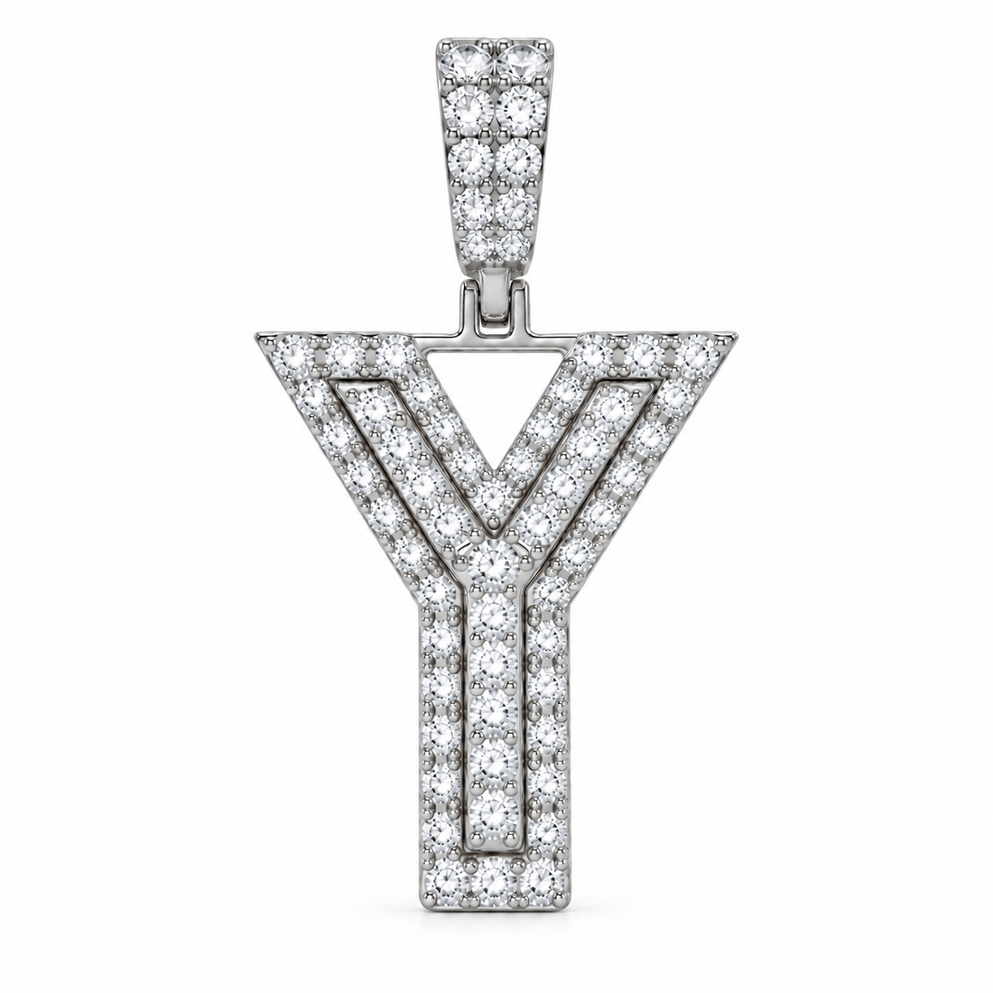 Y Letter Diamond Pendant