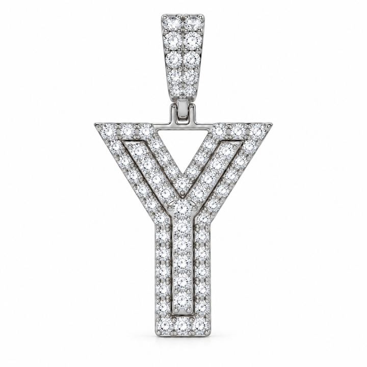 Y Letter Diamond Pendant