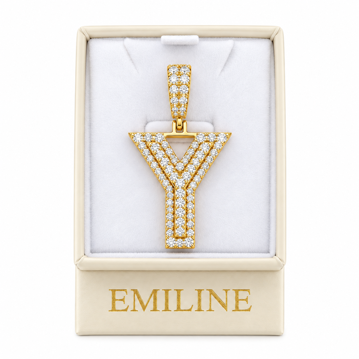 Y Letter Diamond Pendant