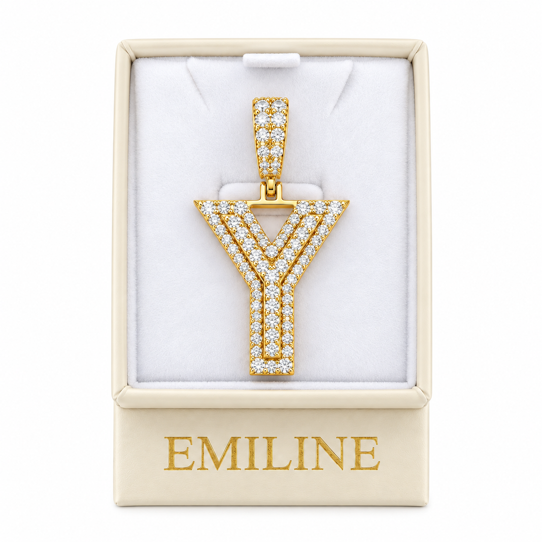 Y Letter Diamond Pendant