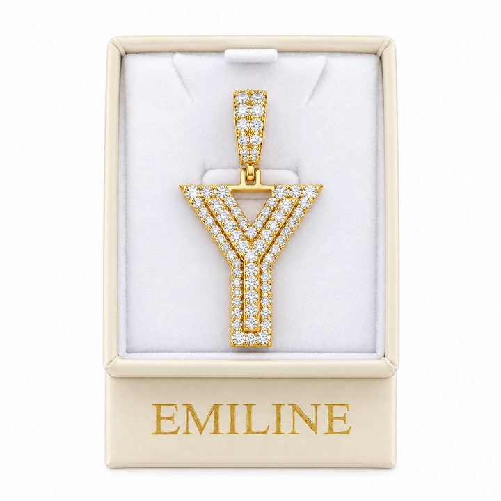 Y Letter Diamond Pendant