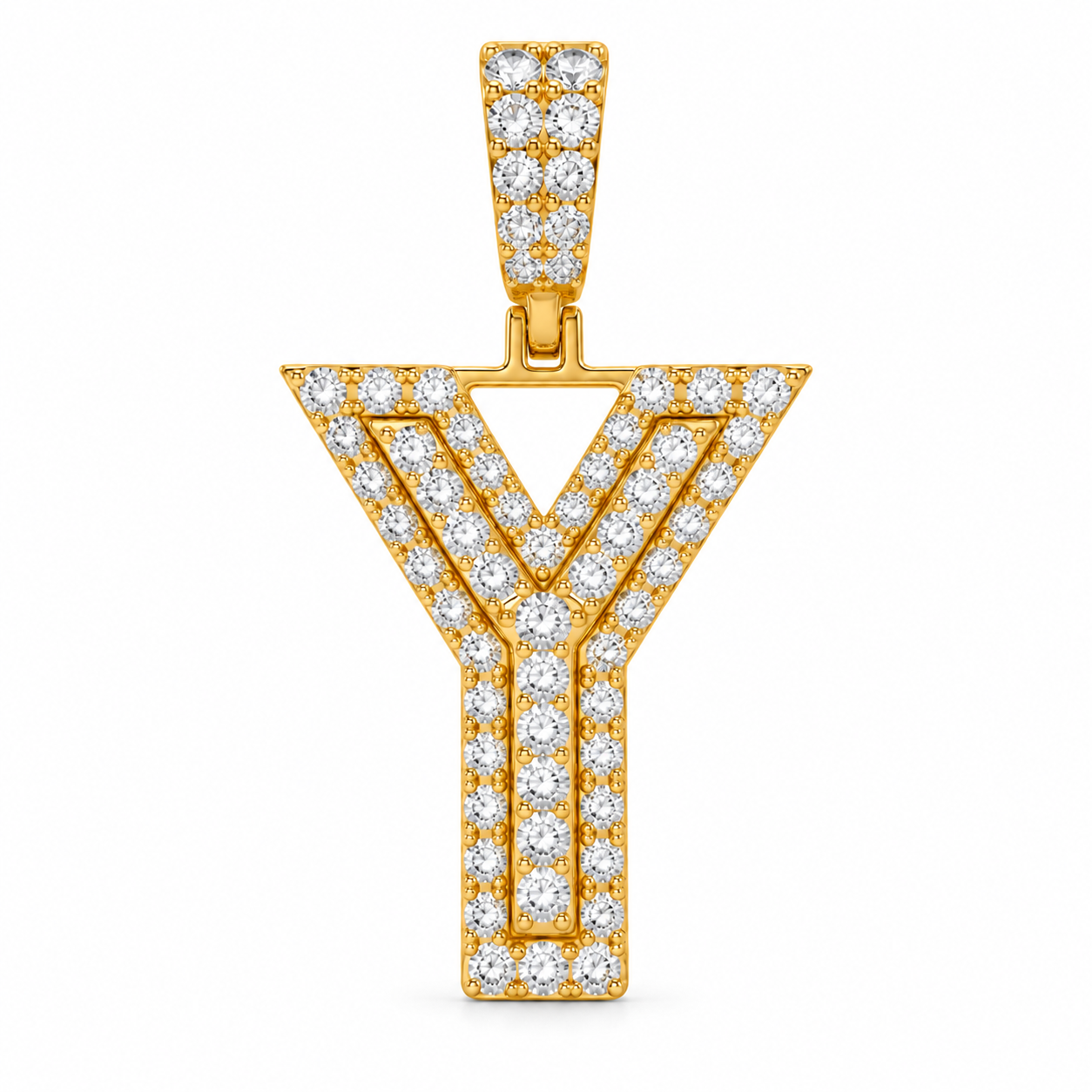 Y Letter Diamond Pendant