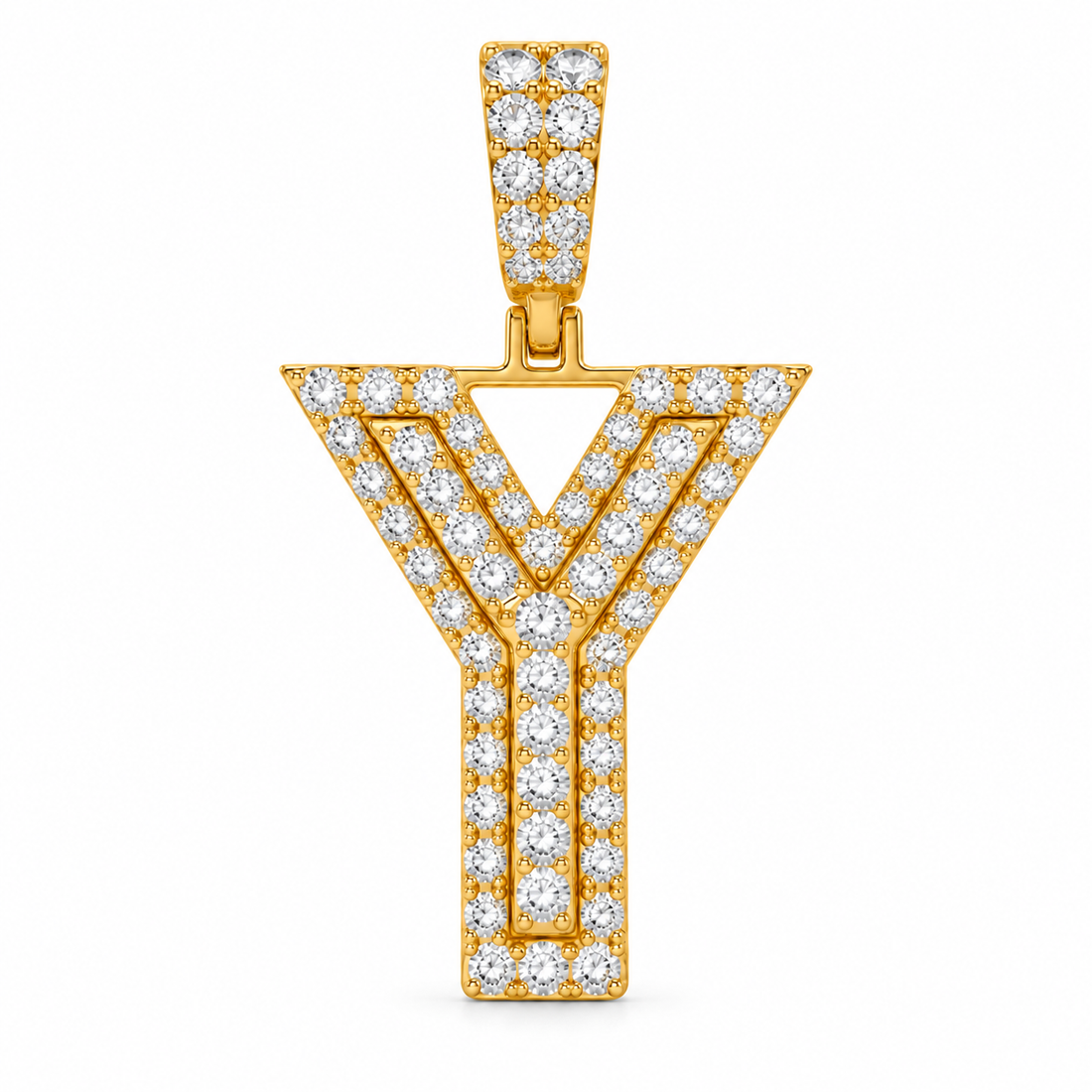 Y Letter Diamond Pendant