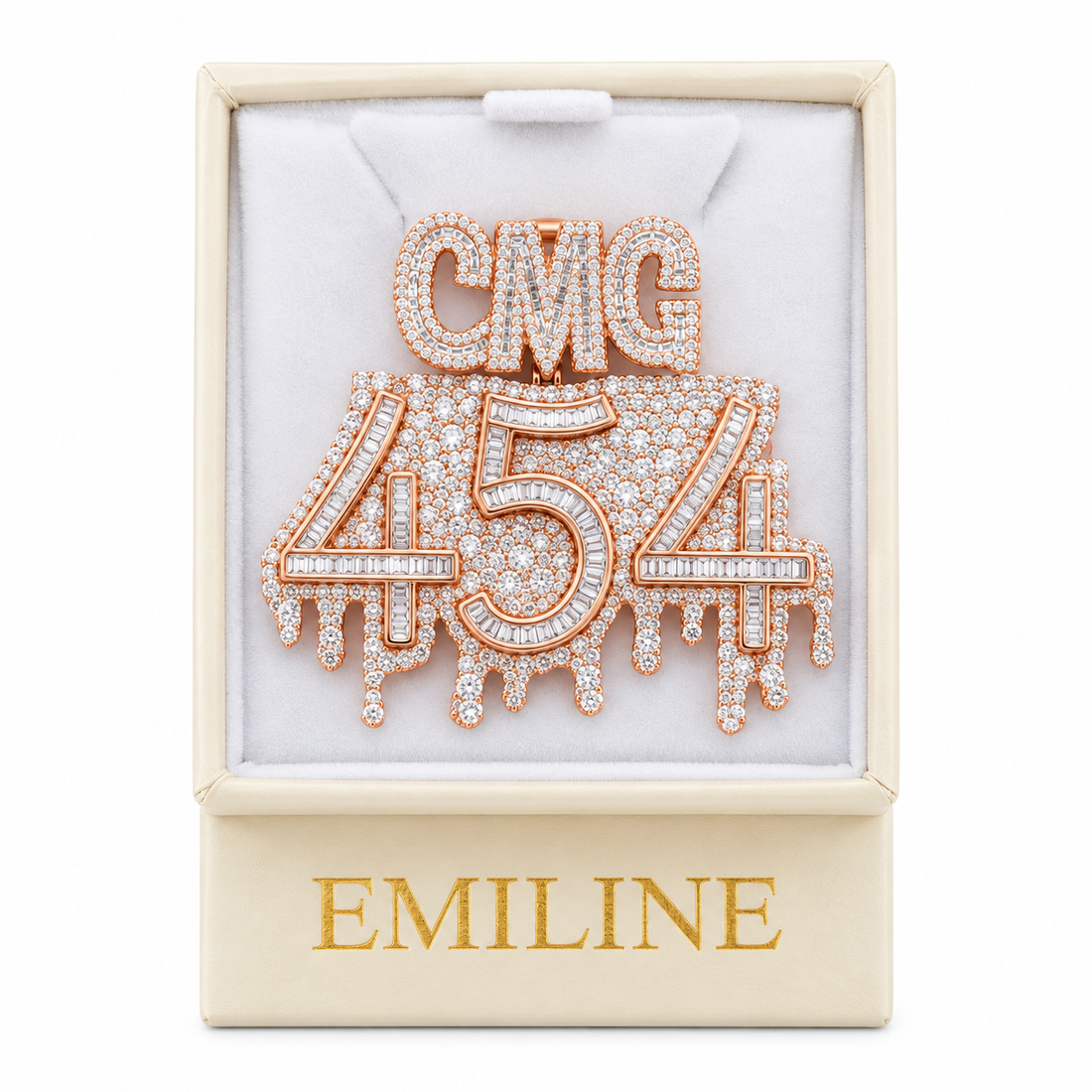 Custom "CMG 454 " Diamond Pendant