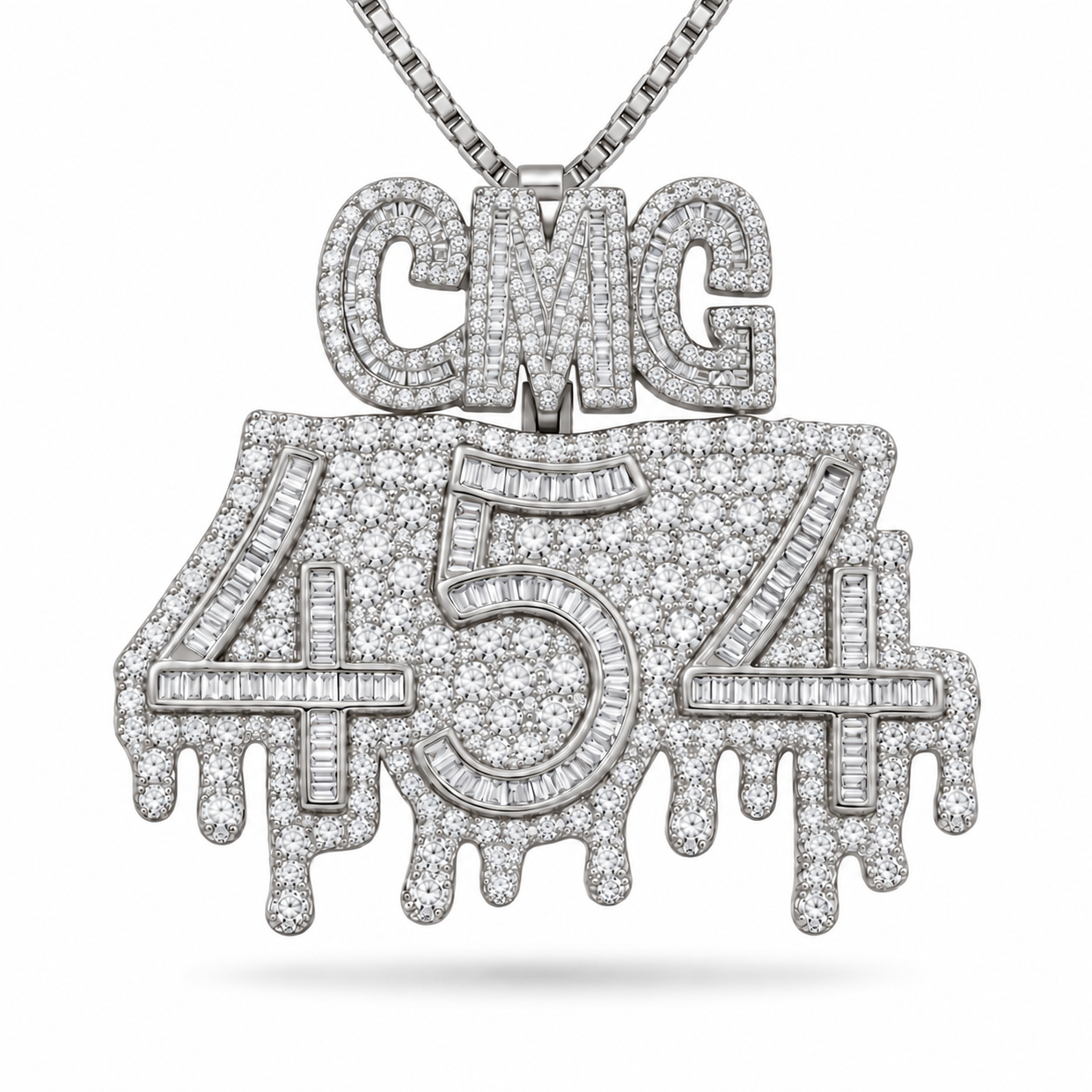Custom "CMG 454 " Diamond Pendant
