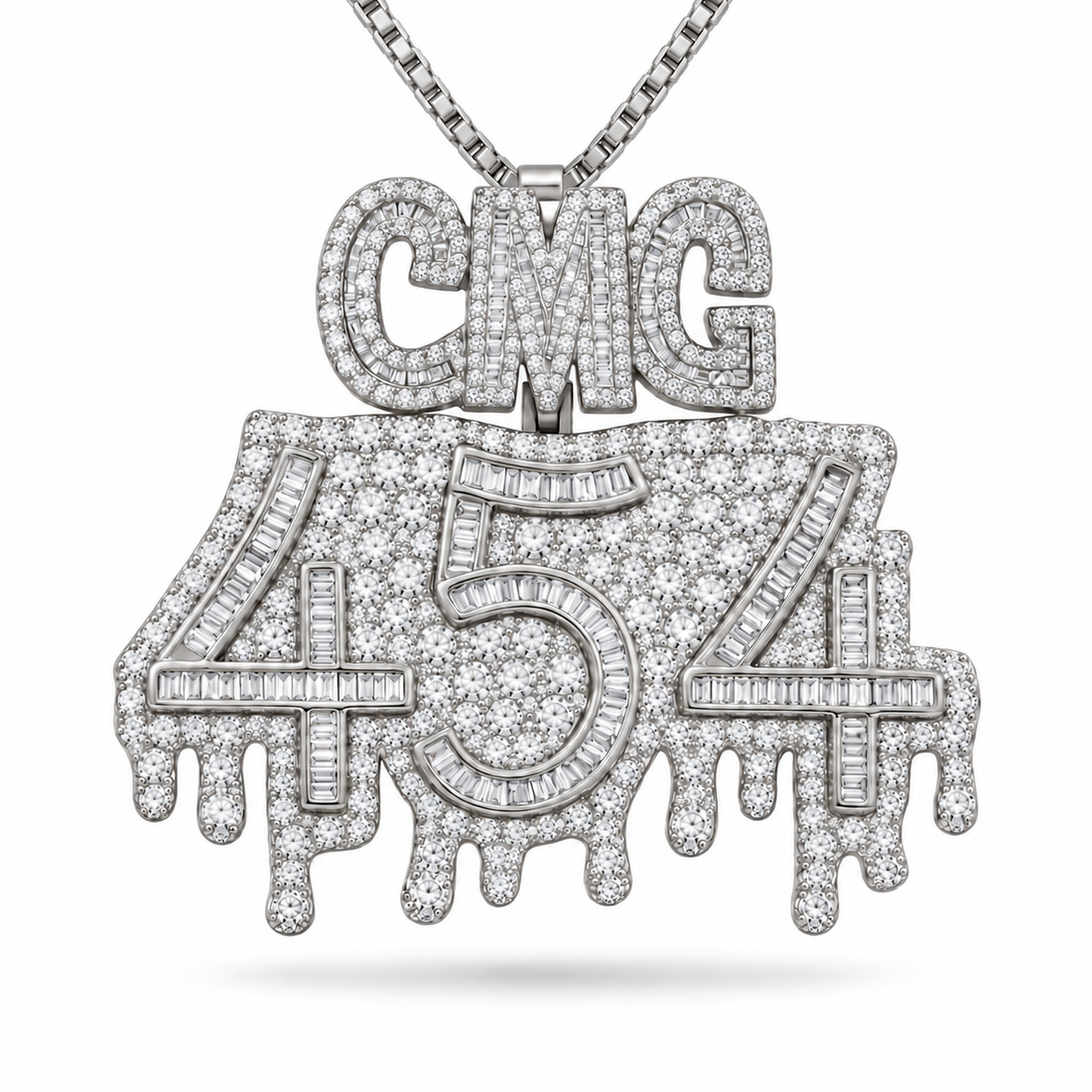 Custom "CMG 454 " Diamond Pendant