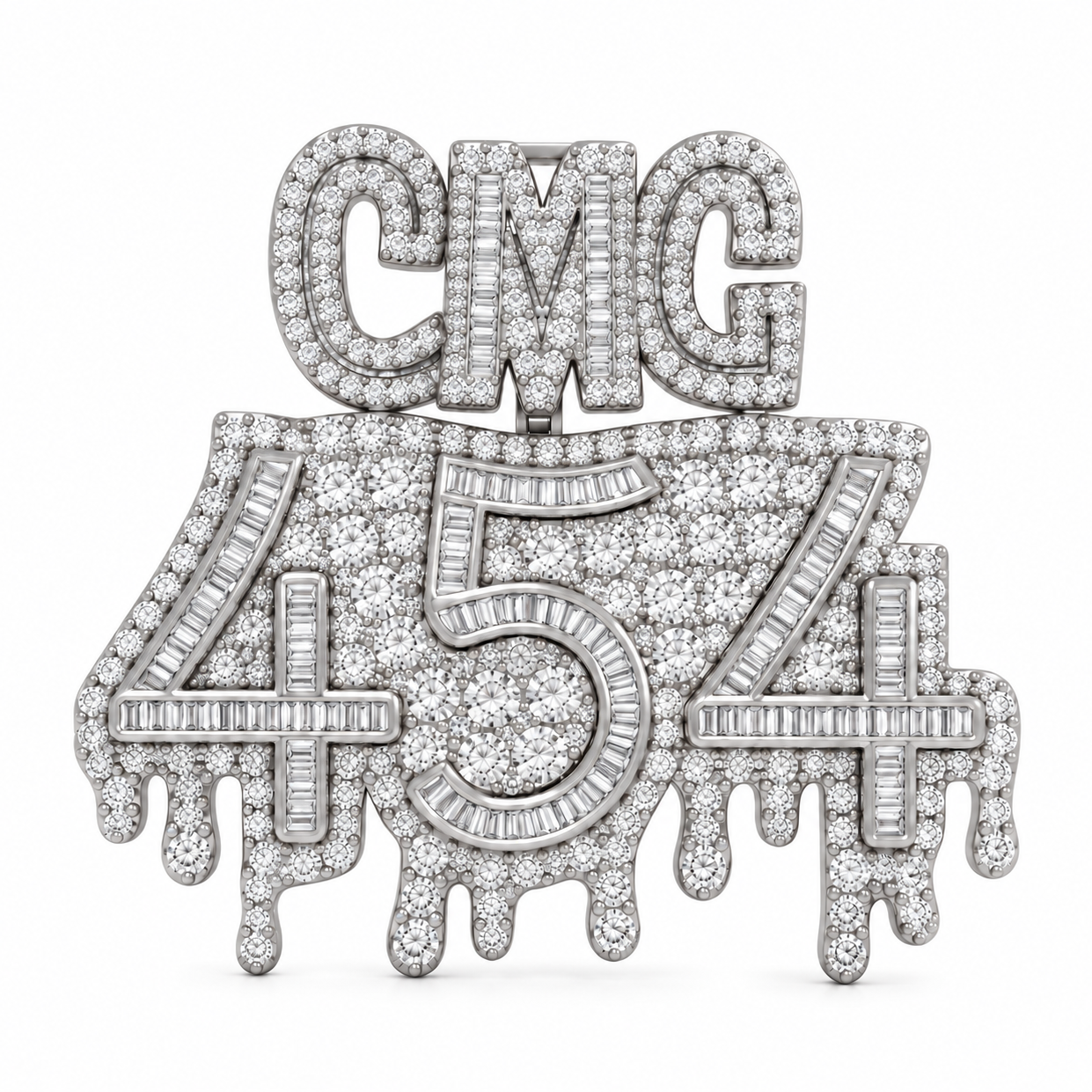 Custom "CMG 454 " Diamond Pendant