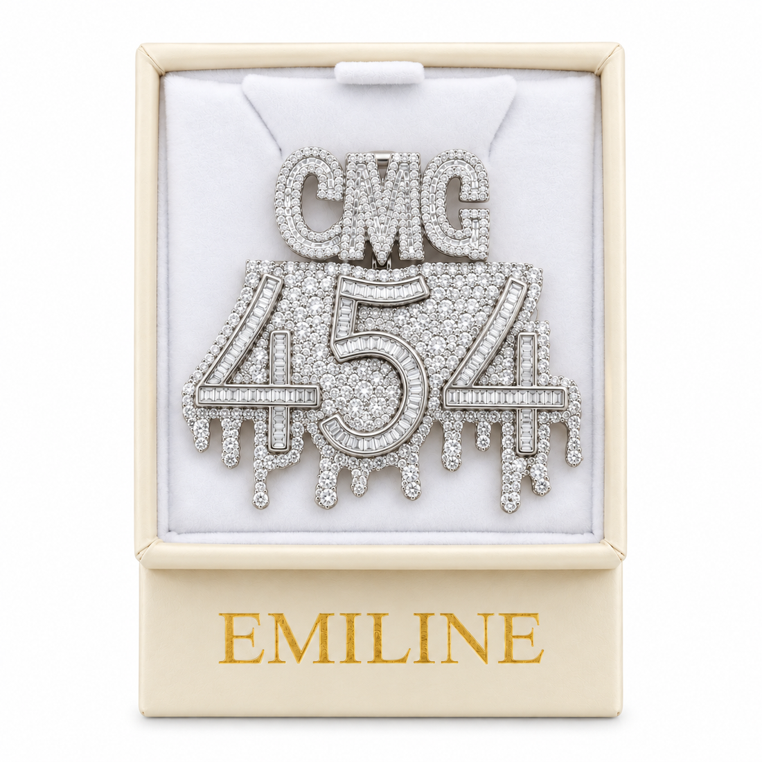 Custom "CMG 454 " Diamond Pendant