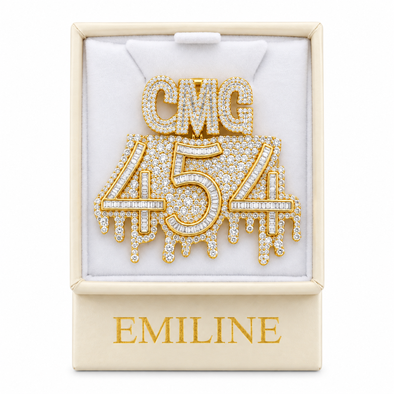 Custom "CMG 454 " Diamond Pendant