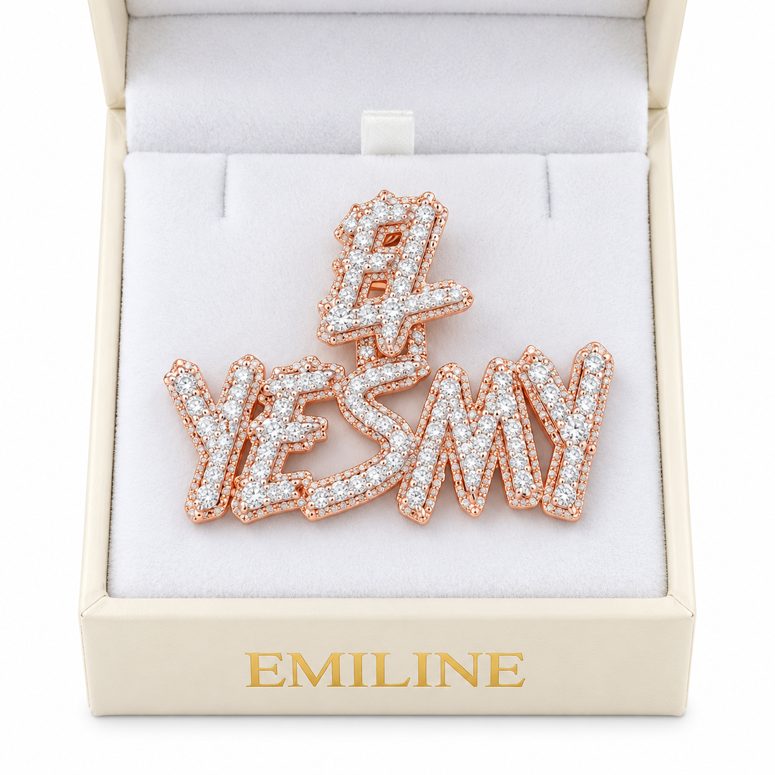 Iced Out Custom Letter Diamond Pendant