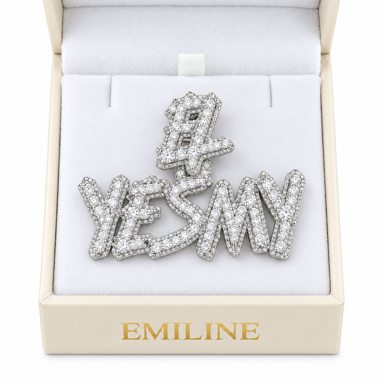 Iced Out Custom Letter Diamond Pendant