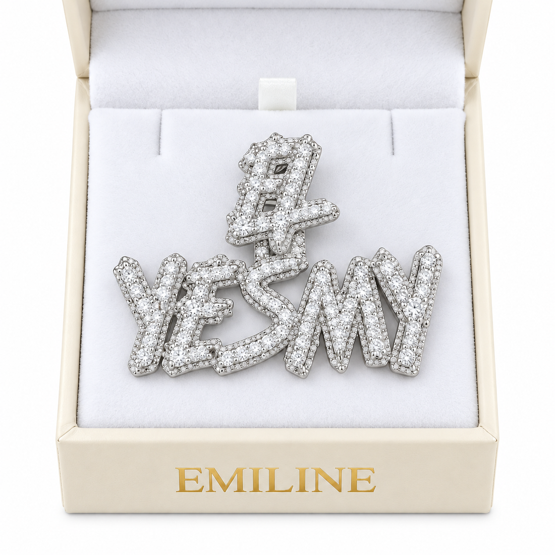 Iced Out Custom Letter Diamond Pendant