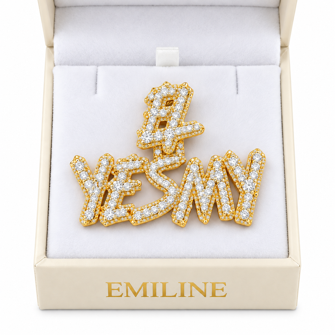 Iced Out Custom Letter Diamond Pendant