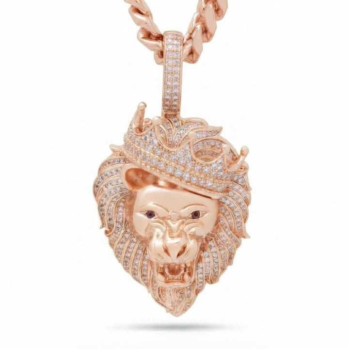 Pharaoh Lion Diamond Pendant