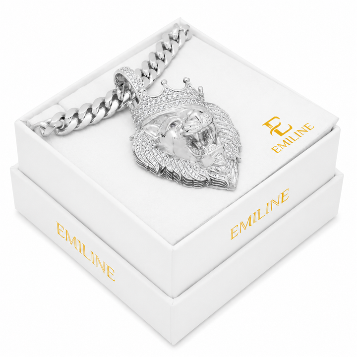 Pharaoh Lion Diamond Pendant