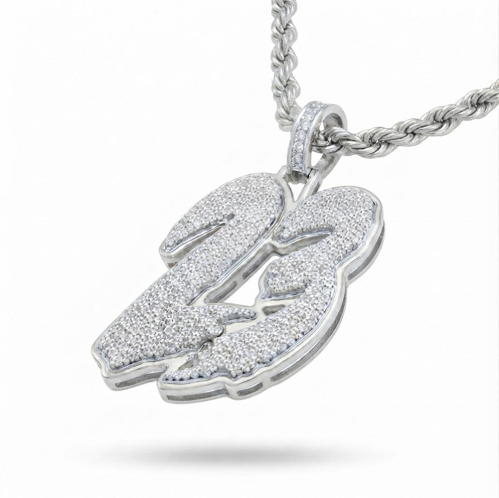 "23" Custom Number Diamond Pendant