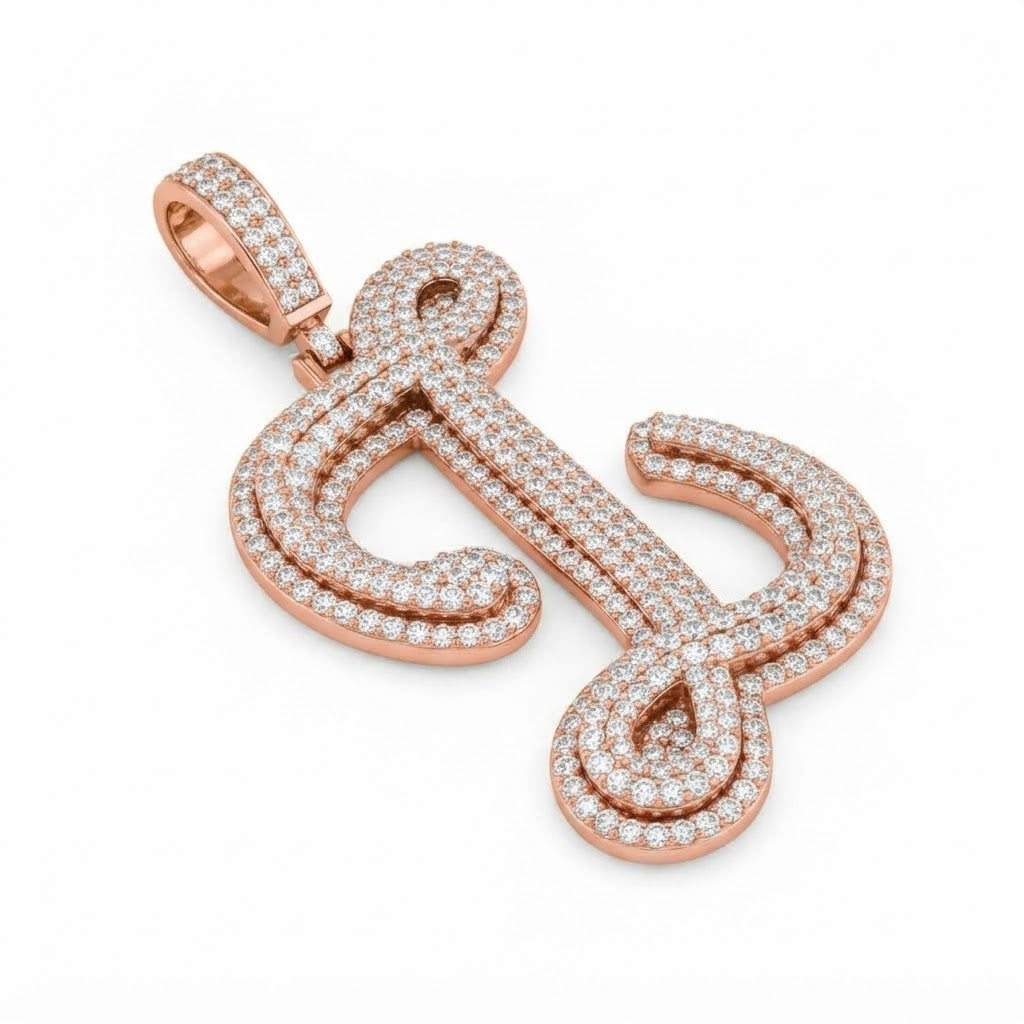 Musical Note Diamond Pendant