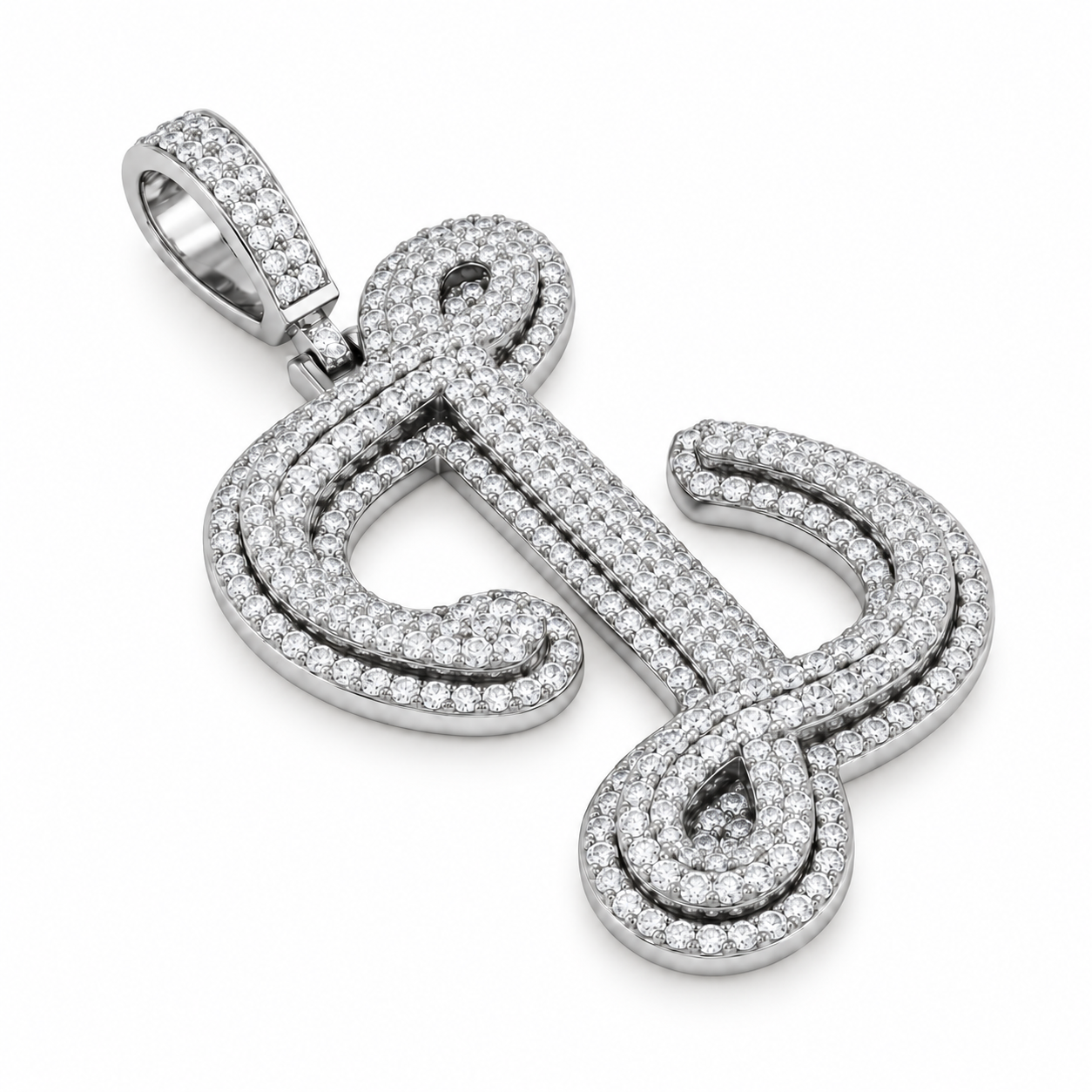 Musical Note Diamond Pendant
