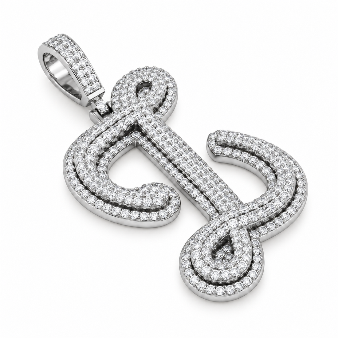 Musical Note Diamond Pendant