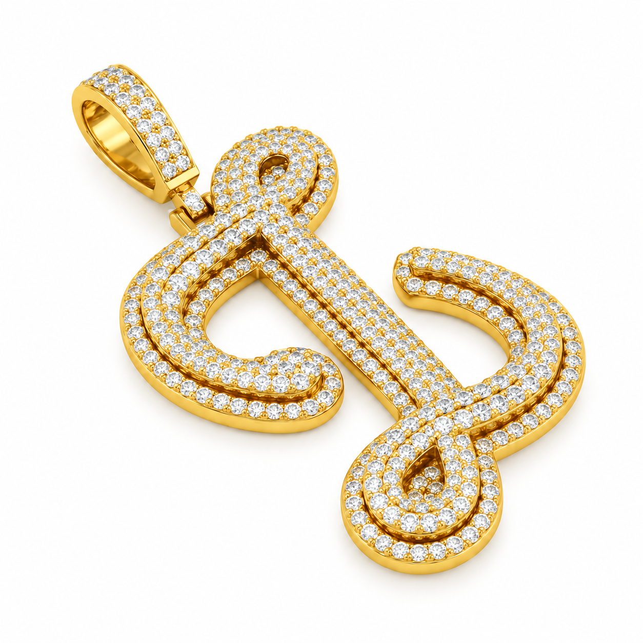 Musical Note Diamond Pendant