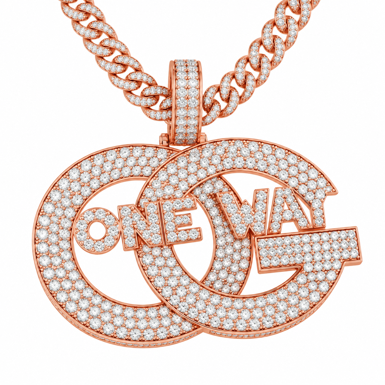 ONE WAY Interlocking Circle Pendant