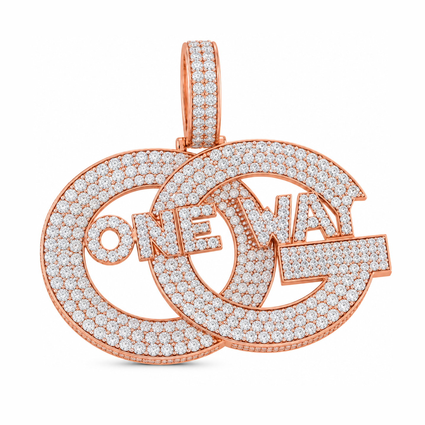 ONE WAY Interlocking Circle Pendant