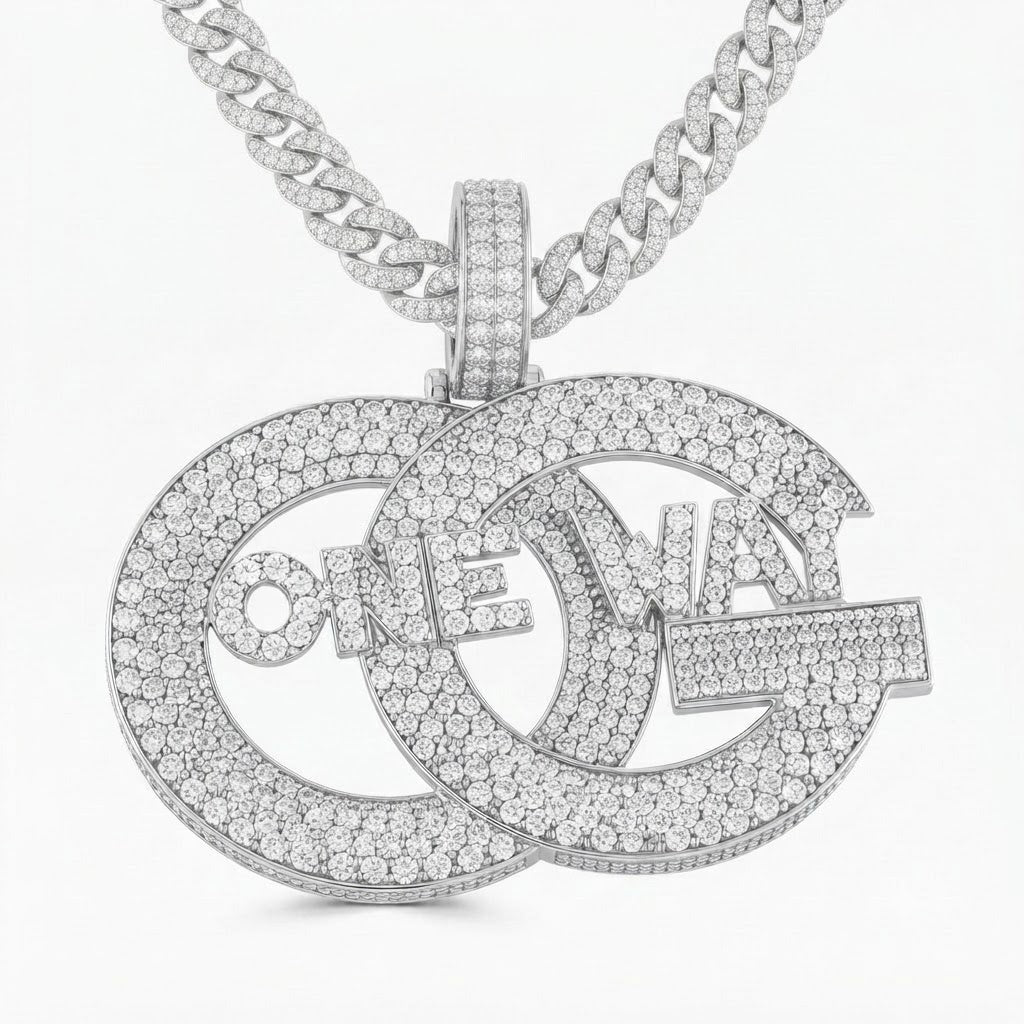 ONE WAY Interlocking Circle Pendant