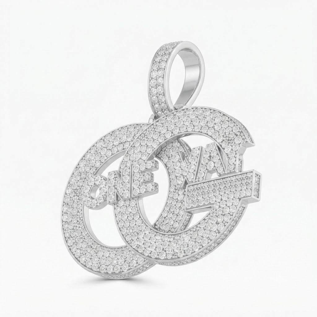 ONE WAY Interlocking Circle Pendant