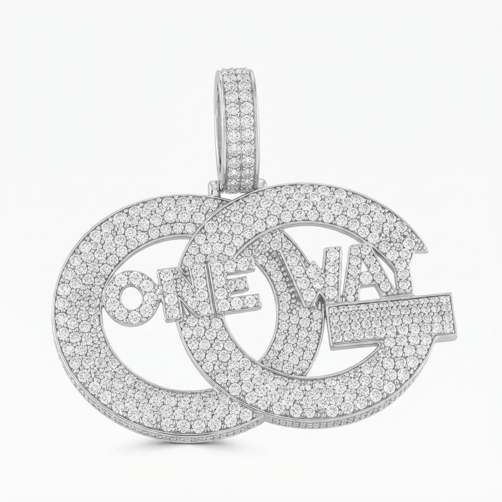 ONE WAY Interlocking Circle Pendant