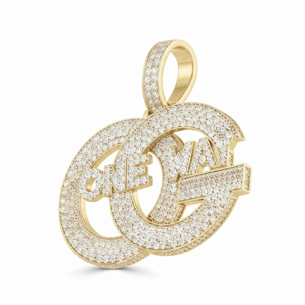 ONE WAY Interlocking Circle Pendant