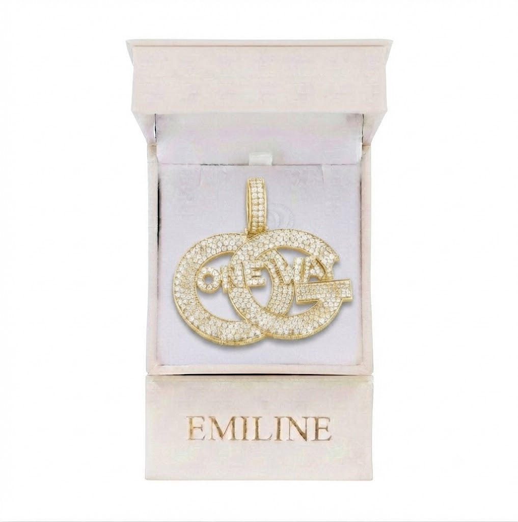 ONE WAY Interlocking Circle Pendant