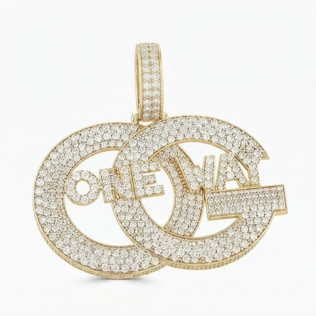ONE WAY Interlocking Circle Pendant