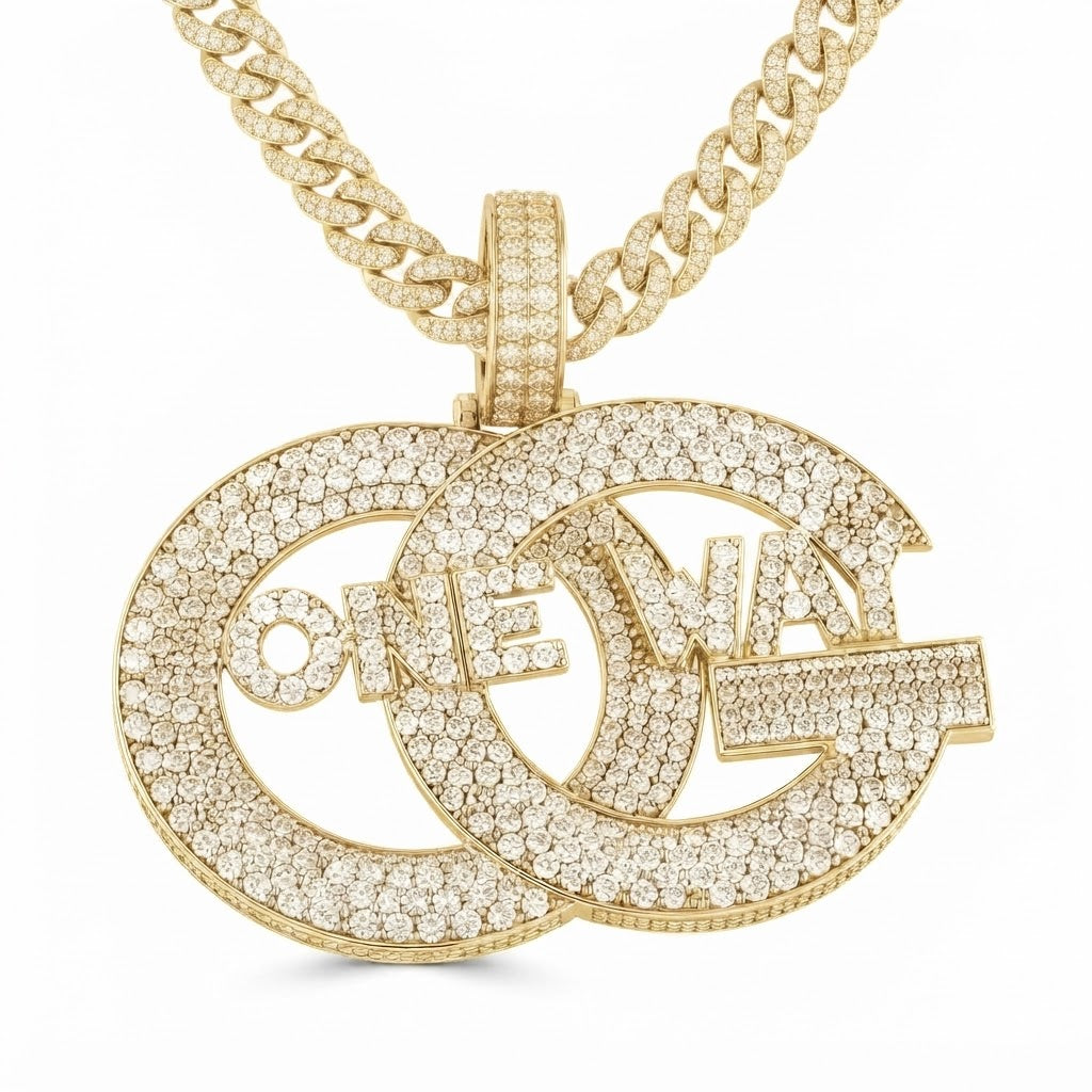 ONE WAY Interlocking Circle Pendant