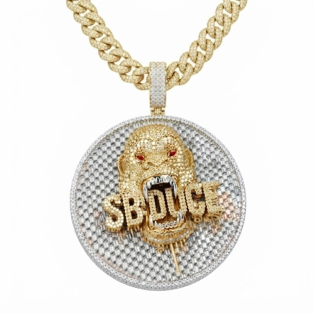 Circular Devil Mouth Pendant
