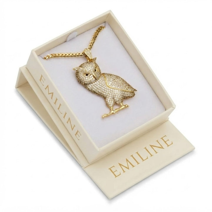 Owl Majesty Diamond Pendant