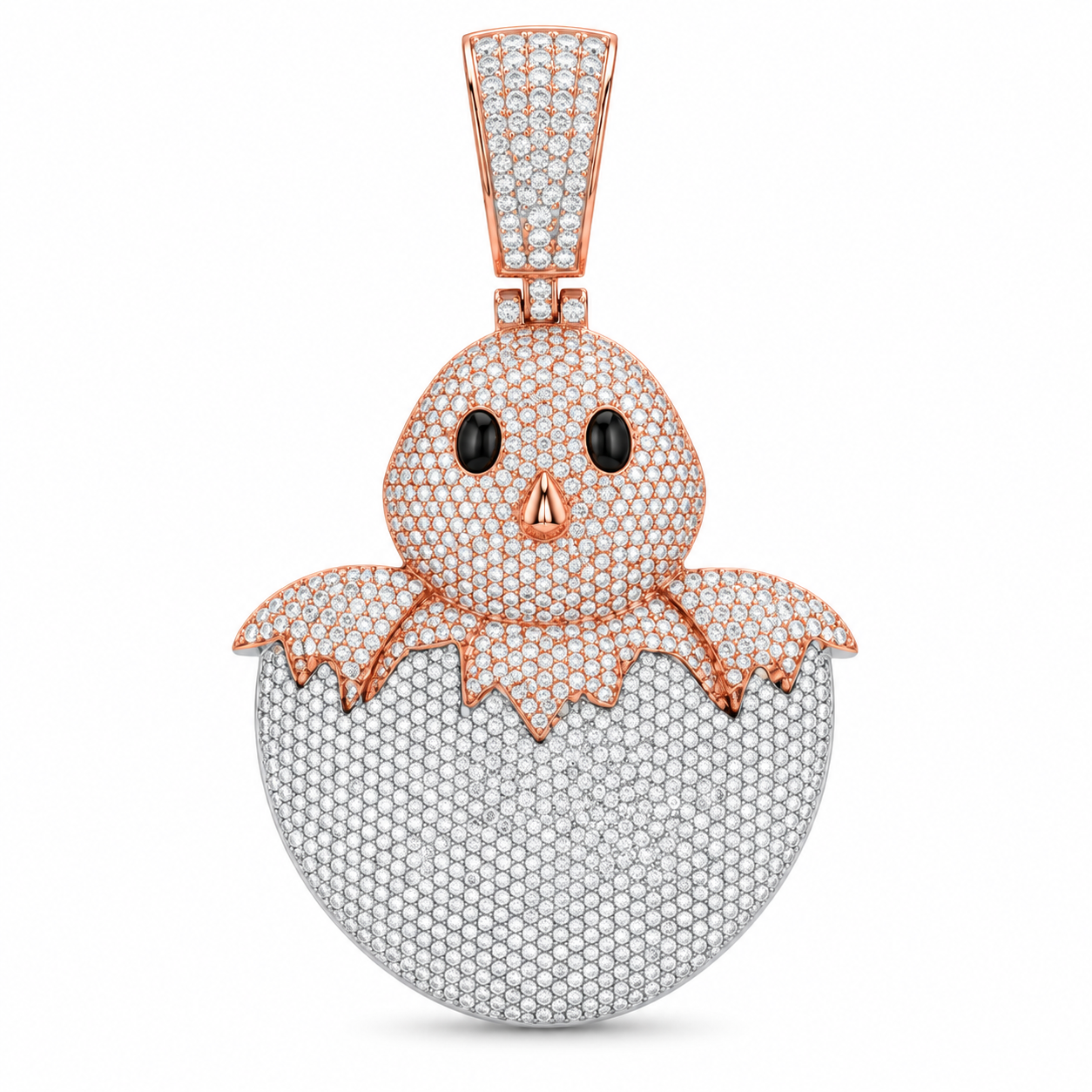 Egg Hatchling Diamond Pendant