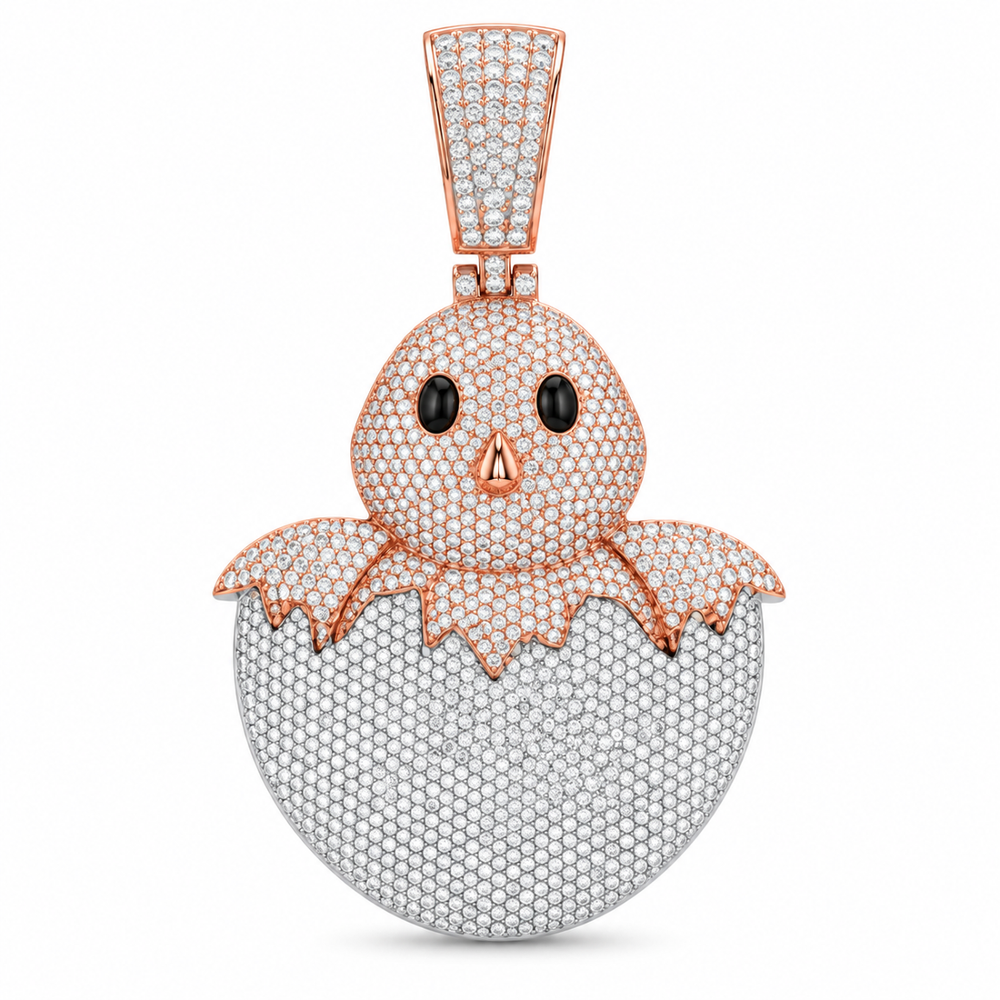 Egg Hatchling Diamond Pendant