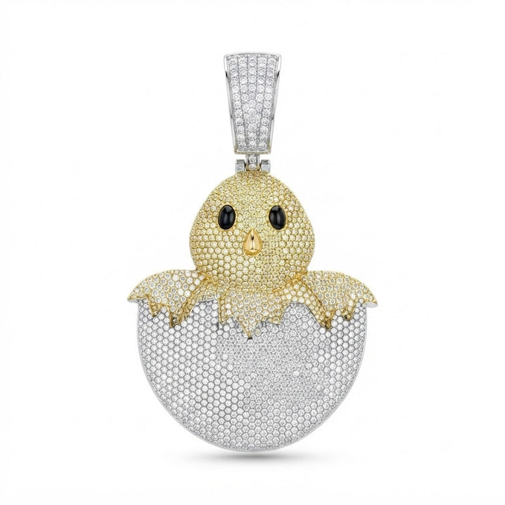 Egg Hatchling Diamond Pendant