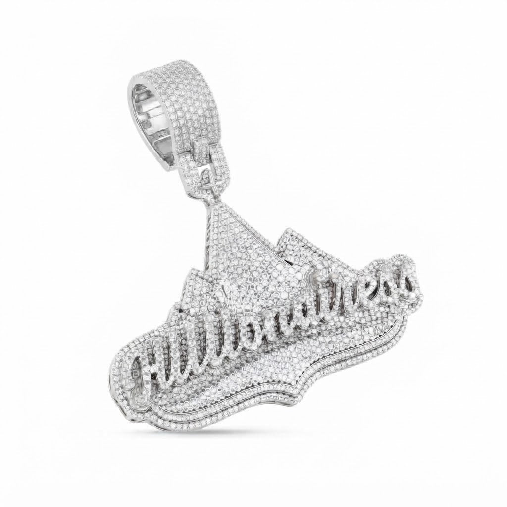Handmade Custom Moissanite Diamond Pendent