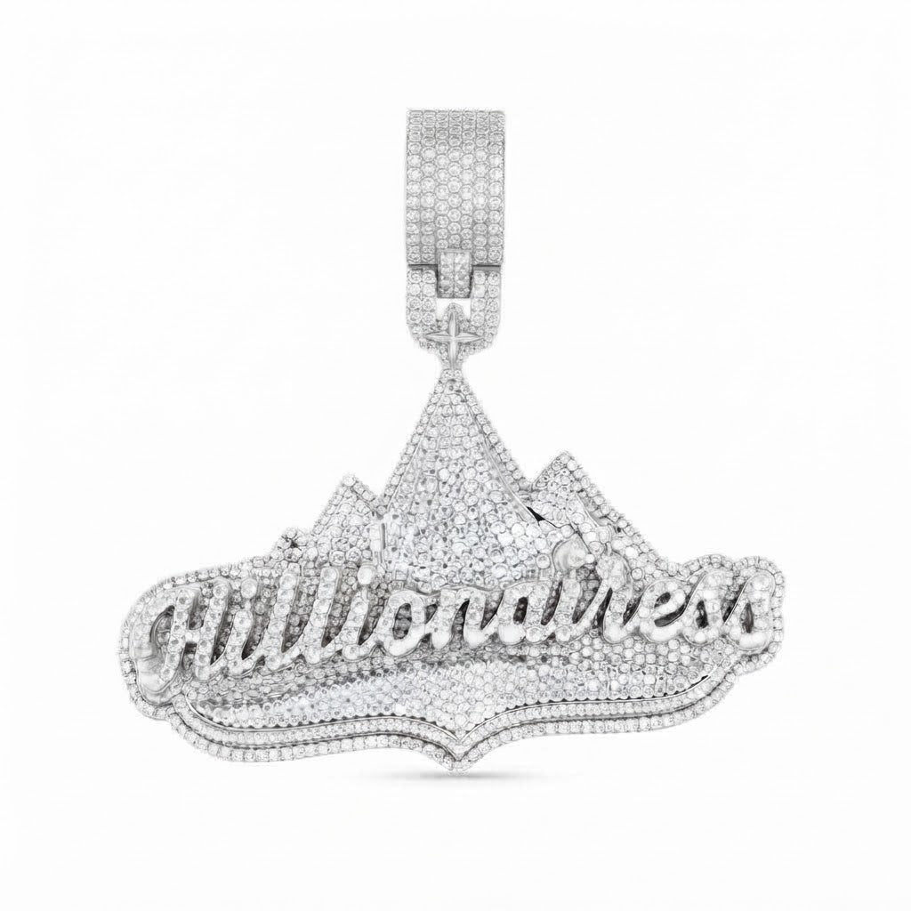Handmade Custom Moissanite Diamond Pendent