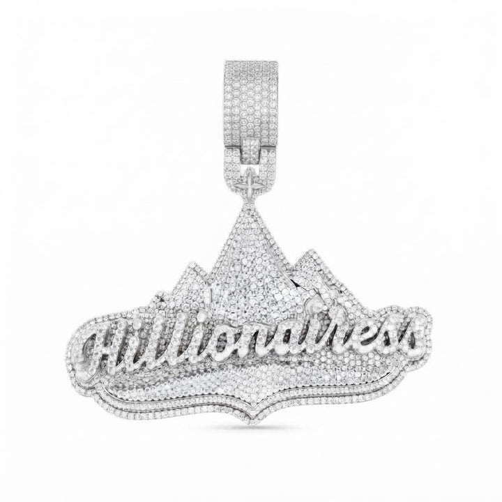 Handmade Custom Moissanite Diamond Pendent