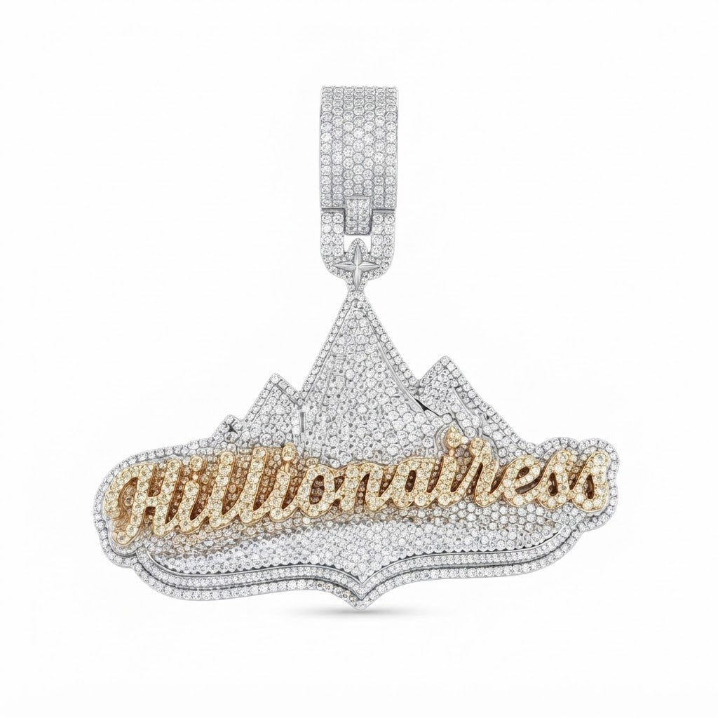 Handmade Custom Moissanite Diamond Pendent