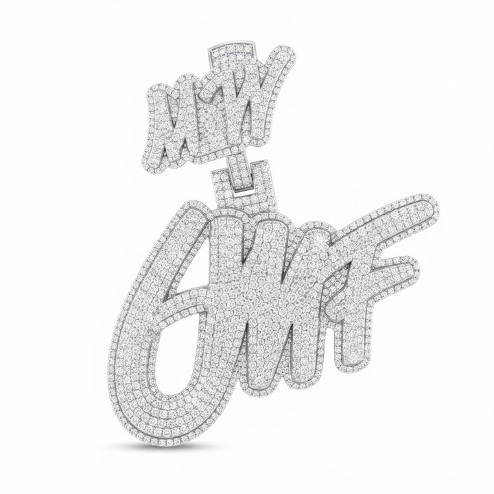 Custom Moissanite Diamond Letter Pendant