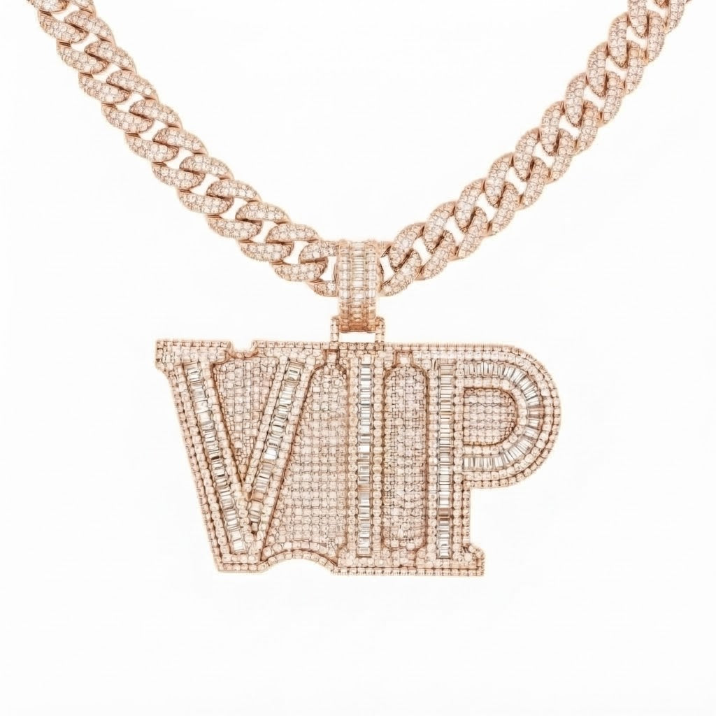VIP Custom Letter Diamond Pendant