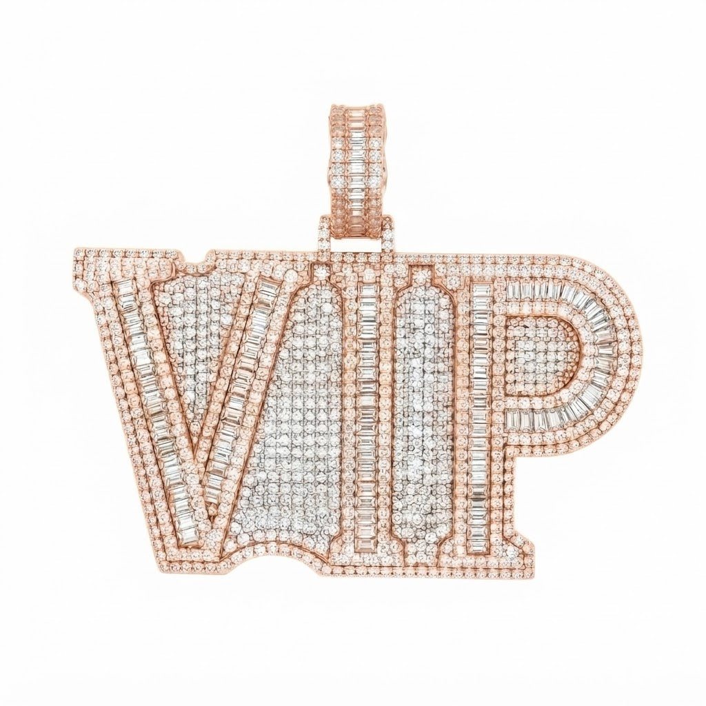 VIP Custom Letter Diamond Pendant